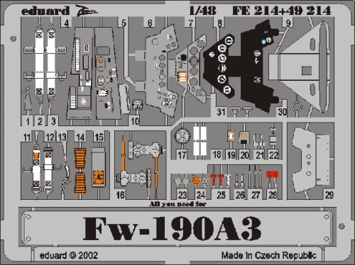 Go to product EDUARD FE214 - 1:48 Fw 190A-3