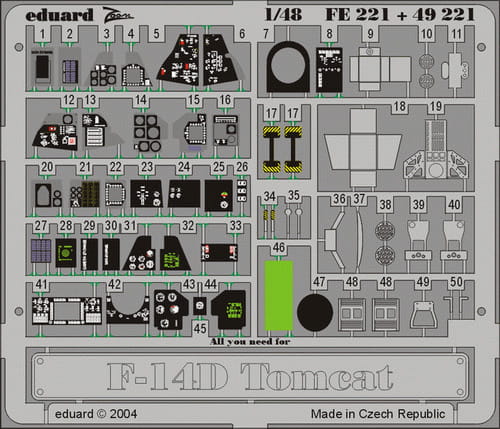 Go to product EDUARD FE221 - 1:48 F-14D