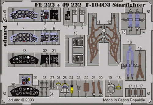 Go to product EDUARD FE222 - 1:48 F-104C/J