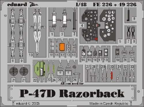 Go to product EDUARD FE226 - 1:48 P-47D-20