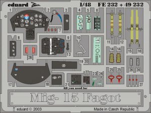 EDUARD FE232 - 1:48 MiG-15 Fagot