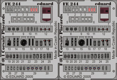 Go to product EDUARD FE244 - 1:48 F4U-1 placards