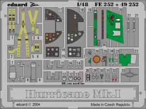 EDUARD FE252 - 1:48 Hurricane Mk.I