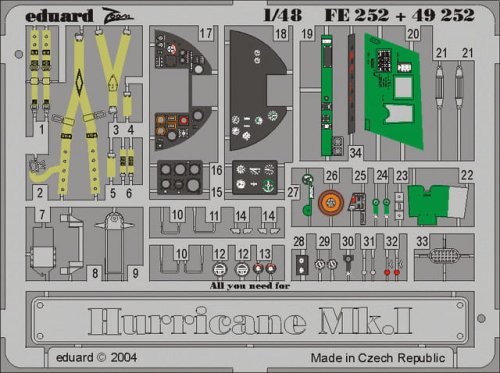 Go to product EDUARD FE252 - 1:48 Hurricane Mk.I
