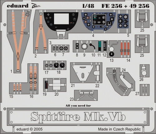 Go to product EDUARD FE256 - 1:48 Spitfire Mk.Vb