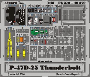 EDUARD FE270 - 1:48 P-47D-25