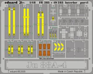 EDUARD FE285 - 1:48 Ju 88A-4 interior