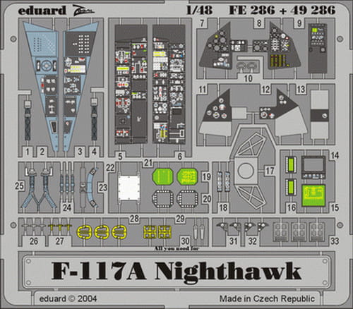 Go to product EDUARD FE286 - 1:48 F-117