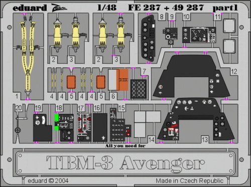 Go to product EDUARD FE287 - 1:48 TBM-3