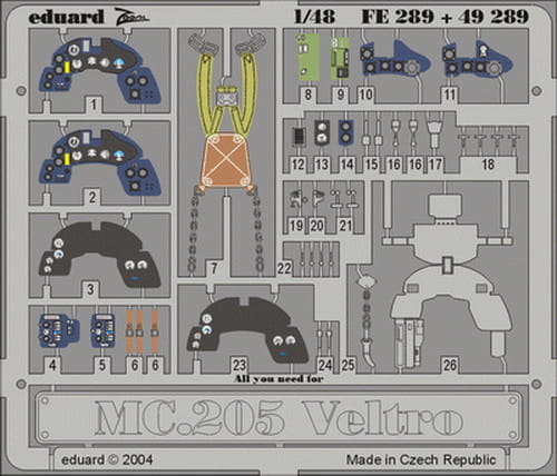 Go to product EDUARD FE289 - 1:48 MC 205 Veltro