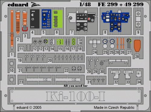 Go to product EDUARD FE299 - 1:48 Ki-100 I