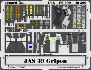 EDUARD FE300 - 1:48 JAS-39 Gripen