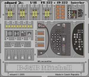 EDUARD FE322 - 1:48 B-25B interior
