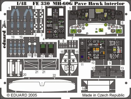 Go to product EDUARD FE330 - 1:48 MH-60G interior
