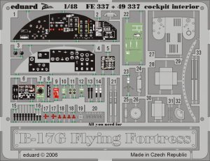 EDUARD FE337 - 1:48 B-17G cockpit