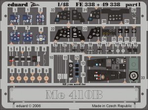 EDUARD FE338 - 1:48 Me 410B