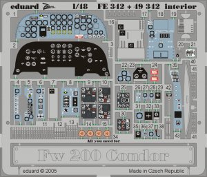 EDUARD FE342 - 1:48 Fw 200 Condor interior