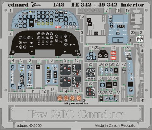 Go to product EDUARD FE342 - 1:48 Fw 200 Condor interior