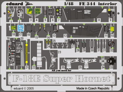 Go to product EDUARD FE344 - 1:48 F-18E interior
