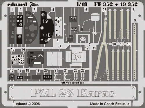 Go to product EDUARD FE352 - 1:48 PZL-23 Karas