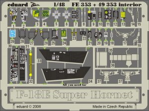 EDUARD FE353 - 1:48 F-18E interior