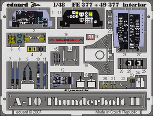 Go to product EDUARD FE377 - 1:48 A-10 interior