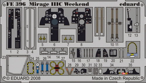 Go to product EDUARD FE396 - 1:48 Mirage IIIC Weekend