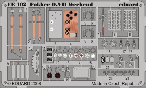 Go to product EDUARD FE402 - 1:48 Fokker D.VII Weekend