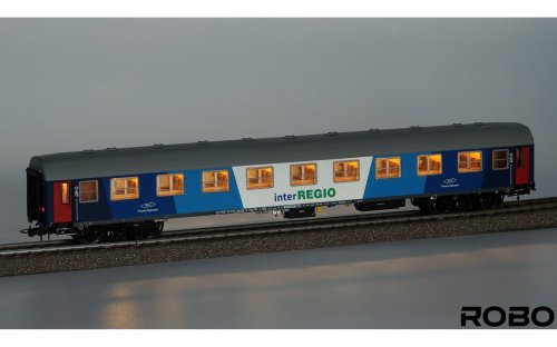 Go to product Robo 212851 H0 - Passenger car type 112Az 2.kl Przewozy Regionalne InterRegio Olsztyn with lighting