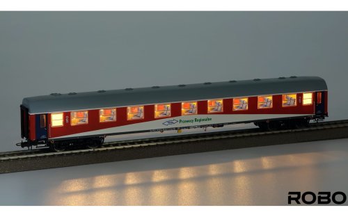 Go to product Robo 212841 H0 - Passenger car type 112Az 2.kl Przewozy Regionalne Leszno with lighting