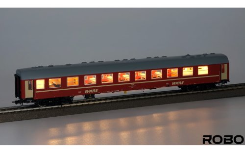 Go to product Robo 260611 H0 - Warsaw Railway Station bar wagon type 113A with lighting