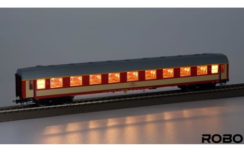Go to product Robo 211131 H0 - Passenger car type 112Ag 1.kl PKP Warsaw with lighting