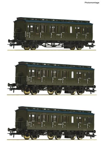 Go to product Roco 74020 H0 - Set of 3 ex-Prussian PKP passenger cars