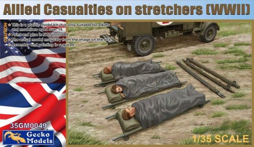 Go to product Gecko Models 35GM0049 - 1:35 Allied Casualties on Stretchers WWII