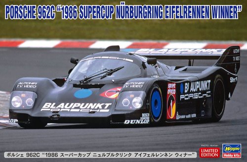 Go to product Hasegawa 20644 - 1:24 Porsche 962C 1986 Supercup Nurburgring Eifelrennen Winner
