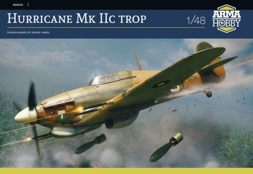 Go to product Arma Hobby 40005 - 1:48 Hurricane Mk IIc Trop