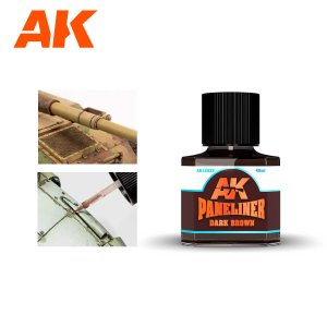 AK Interactive 12022 - Paneliner Dark Brown 40 ml