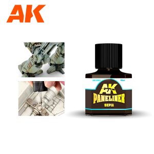 AK Interactive 12021 - Paneliner Sepia 40 ml