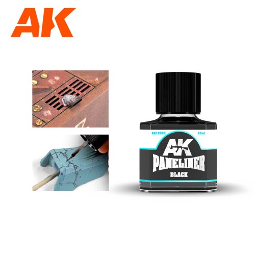 Go to product AK Interactive 12020 - Paneliner Black 40 ml