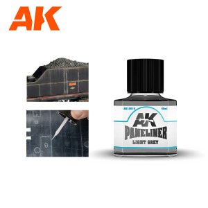 AK Interactive 12019 - Paneliner Light Grey 40 ml