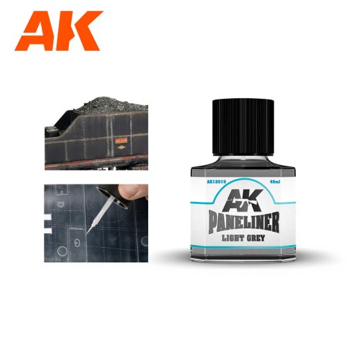Go to product AK Interactive 12019 - Paneliner Light Grey 40 ml