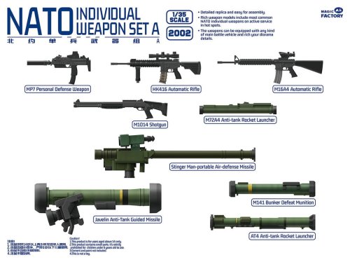 Go to product Magic Factory 2002 - 1:35 NATO Individual Weapon Set A