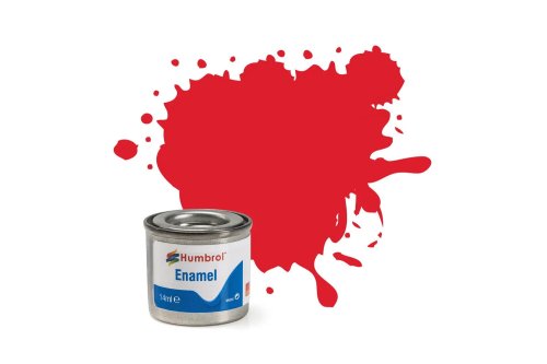 Go to product HUMBROL 019 - Enamel paint gloss Bright Red 14 ml