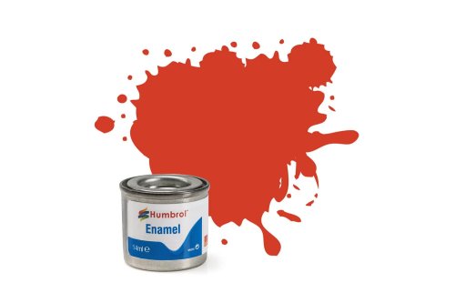 Go to product HUMBROL 174 - Enamel paint semi matt Signal Red 14 ml