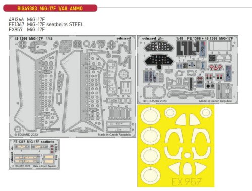 Go to product Eduard BIG49383 - 1:48 MiG-17F