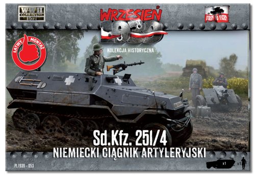 Go to product FIRST TO FIGHT 053 -  Wrzesień 1939 - 1:72 Sd.Kfz.251/4 Niemiecki ciągnik artyleryjski - Gazetka w zestawie z modelem