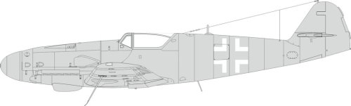 Go to product Eduard EX985 - 1:48 Bf 109K national insignia