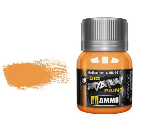 Go to product AMMO MIG 0611 - Dio Drybrush Medium Rust 40 ml.