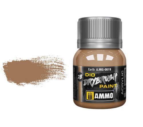 Go to product AMMO MIG 0619 - Dio Drybrush Earth 40 ml.