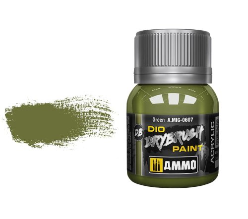 Go to product AMMO MIG 0607 - Dio Drybrush Green 40 ml.